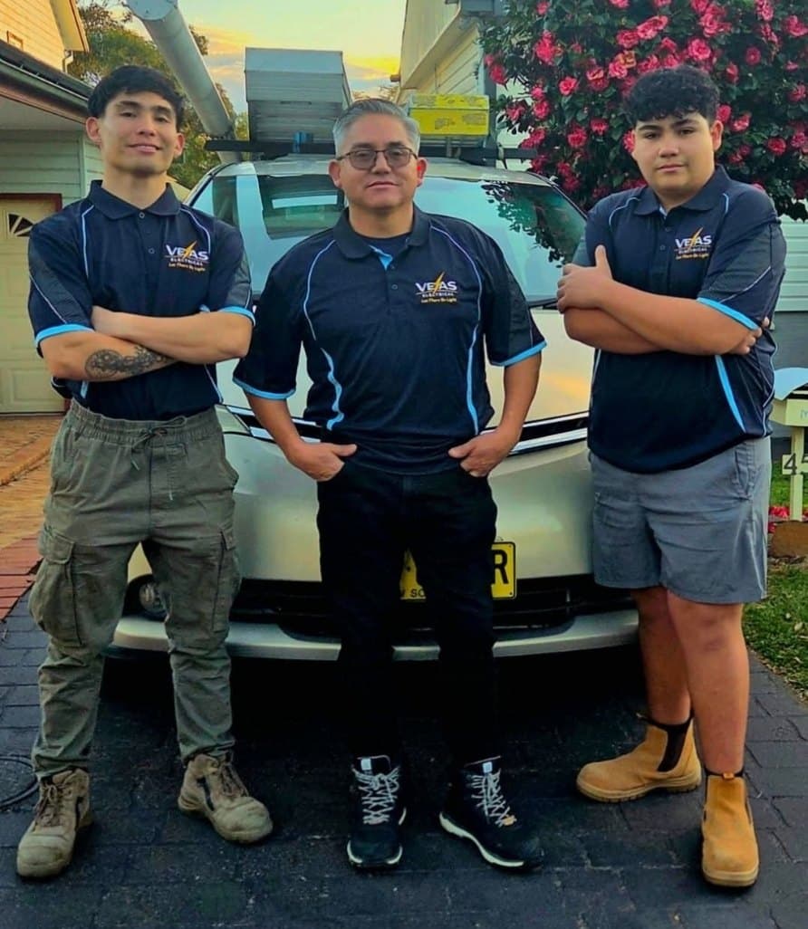 The Veas Electrical team, licensed electricians based in Revesby Heights